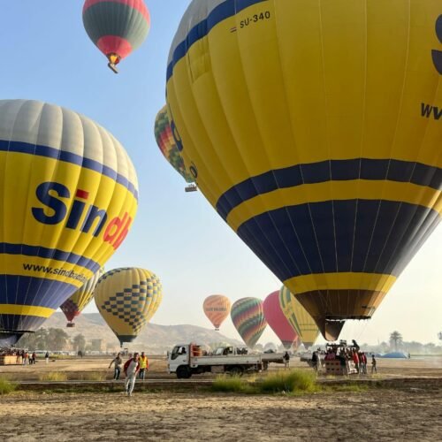 hot air balloon ride trip in luxor
