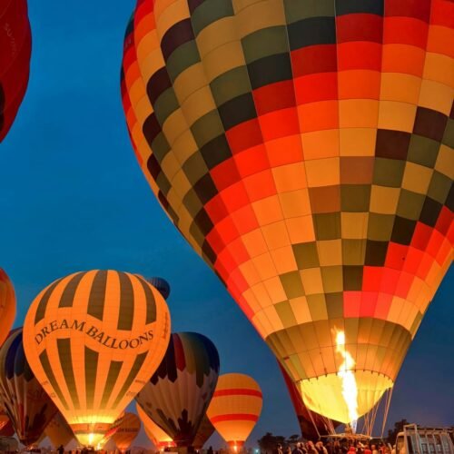 hot air balloon ride trip in luxor