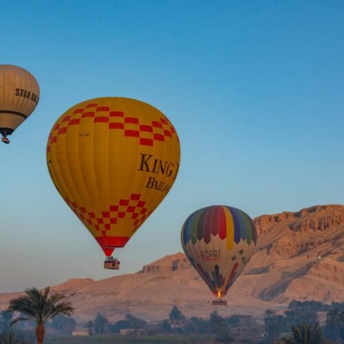 hot air balloon ride trip in luxor