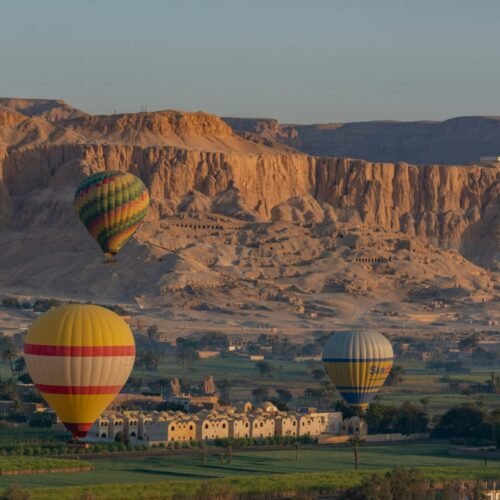 hot air balloon ride trip in luxor
