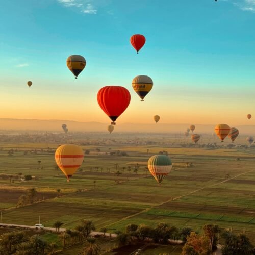 hot air balloon ride in luxor