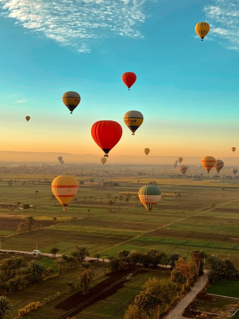 hot air balloon ride in luxor