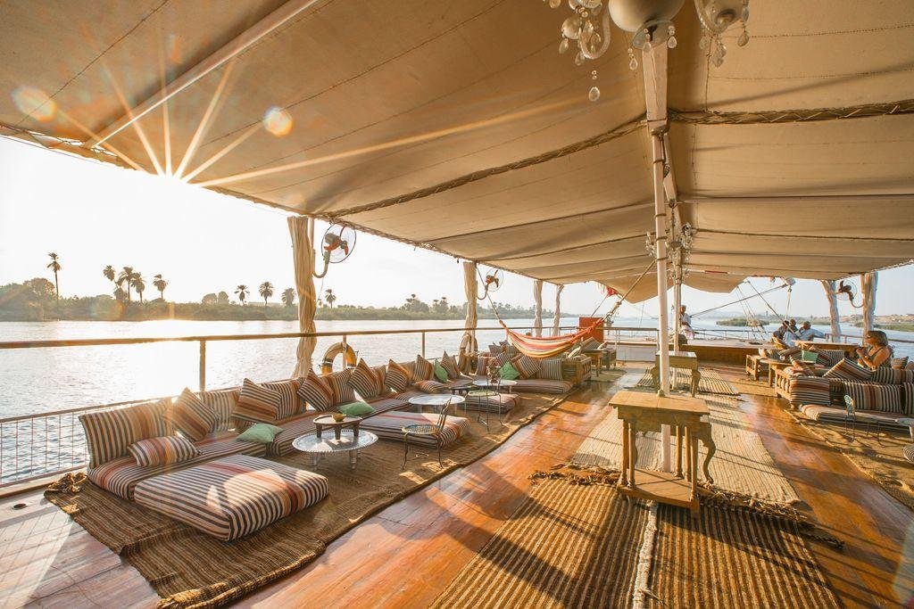 A Nile cruise on a traditional sailing boat