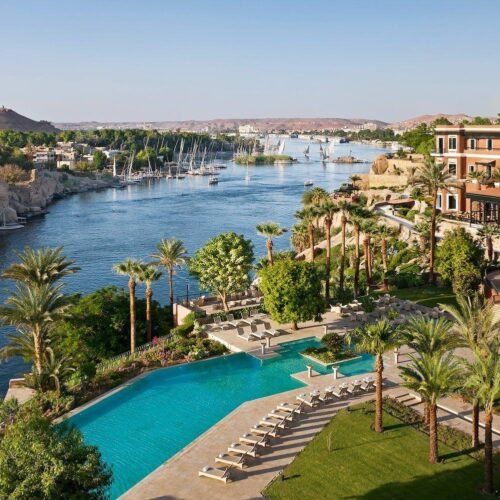 Aswan Nile with Hotel