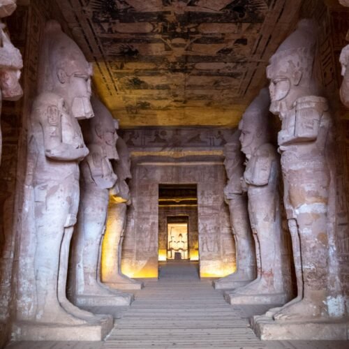 Inside the Abu Simbel temple