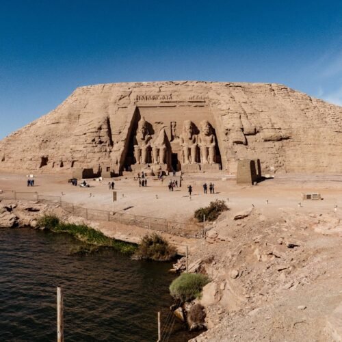 Panorama with Abu Symbel temple