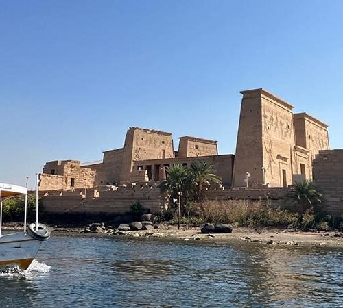 Philae Temple view from the nile