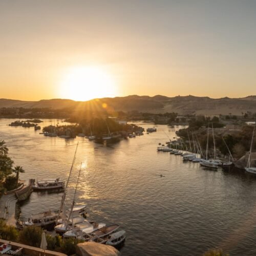 Sunset Nile Aswan