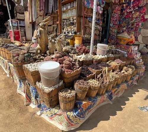 nubian village market and souq in aswann