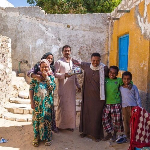 people in Nubian Village Tour