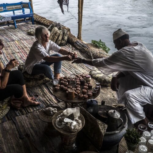 tourists in Nubian Village Day-tour in Aswan